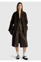 Women's Brown Viscose Blend Shorts - 5