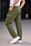 Men's Trendy Loose-Fit Casual Cargo Khaki Baggy Trousers - 2