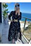 Long Shirt Dress Asymmetric Pattern (without belt) - 3