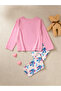 Girls Pink Graphic Print T-Shirt and Pyjama Set - 2