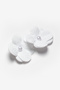 White Pearl Detailed Orchid Girl's Clip Buckle - 3