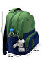Primary School Bag Waterproof Fabric Set of 3 Primary School Bag Set 8010 Green Navy Blue - 3