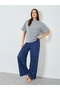 Make A Wish Neck Slogan T-Shirt and Star Print Pyjama Set