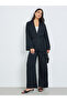 Black Oversized Pleated Top and Trousers Co-Ords