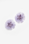 Lilac Tulle Detailed Star Figured 2-Piece Hairless Baby Clips - 2