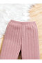 Girls Pink Knitted Ruffle Hem Top and Pyjama Set - 5