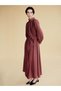 I Hakim Roba Collar Belted Loose-Fitting Gathered Dress from Freezen Store - 3
