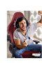 Gaming Chair with PU Leather, 3D Armrests, Headrest, USB Massager & Footrest - Wine Red - 3
