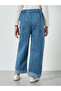 Girls Wide Leg Jeans with Elastic Waist - 4