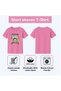 Eid al-Fitr Kids Girl's T-Shirt - Half Sleeve Round Neck Tee for Kids-Comfortable and Stylish Design - 7