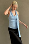 Blue Degaje Collar Scarf Stylish Women's Blouse Mg2650 - 5