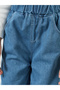 Girls Wide Leg Jeans with Elastic Waist - 3
