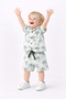 Baby Boy Palm Tree Patterned Shirt Shorts Set Summer Set of 2 - 8
