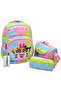Girl's First School Bag Waterproof Fabric 3-Piece Set Primary School Bag Set 3 Colors - 2