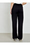 Black Rhinestone Loose Fit Joggers with Pockets - 4
