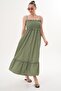 Women's Rope Strap Gipeli Long Dress 260166 - - 2