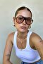 Aviator Black Nude Women's Sunglasses Uv400 - 2