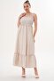 Women's Rope Strap Gipeli Long Dress 260166 - - 2
