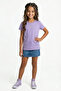 Girl's Crew Neck Basic Short Sleeve 100% Cotton T-Shirt
