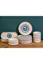 14-Piece 6-Person Stackable Evil Eyes Handmade Breakfast SetLuxury Breakfast Set - 2