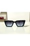 Premium Quality U400 Protection Polarized Glass Turquoise Black Frame Gold Detail Sunglasses - 2