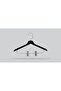 Wooden (Lama Silver Hook) Latch Shirt and Skirt Hanger Black Color 4 Pieces - 2