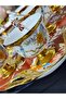 Esterhomedecor Porcelain Ice Cream Set with Tray for 6 People - 6