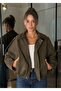 Oversized Suede Jacket with Epaulet Detail - 3