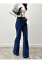 Spanish Style High Waist Light Blue Trousers - 2