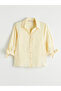 Giyçık Store Yellow Modal Blend Women's Shirt
