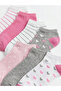 Patterned Girls' Trainer Socks 7 Pack - 2