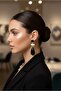 Brand Model Long Bone Earrings (7 cm)