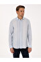 Light Blue 100% Linen Long Sleeve Shirt 50304522-Vr003 - 3
