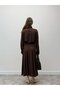 Serena Collar Detailed Brown Double Suit - 5