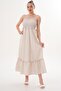 Women's Rope Strap Gipeli Long Dress 260166 - - 3