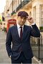 Men's Burgundy Summer Linen Hat British Modern Peaky Blinders Style - 5