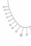 Silver Steel Zircon Stone Drop Heart Design Necklace Alc-X15346 - 3