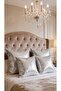 Sequin Decorative Throw Pillow Cover Set of 4 – White & Silver Shiny Modern Sofa Cushion Cover 43X43