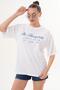 Women's Print Detailed Crew Neck Oversize T-Shirt 260256 - - 4