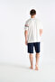 26Y Men's Ecru Shorts Set - 3