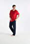 26Y Men's Red Pajama Suit - 3