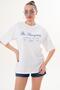 Women's Print Detailed Crew Neck Oversize T-Shirt 260256 - - 2