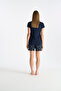 26Y Women's Navy Blue Shorts Set - 4