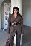 Premium Special Series Belted Jacket - Brown