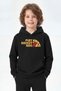 3-Piece Kangaroo Pocket Hooded Sweatshirt for Boys with Mixed Print Detail - 2