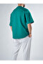 Men's Green Basic Oversize T-Shirt Coc2914 - 4