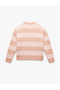 Long Sleeve Crew Neck Striped Sweater - 4