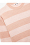 Long Sleeve Crew Neck Striped Sweater - 5