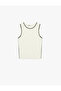 Contrast Detailed Crew Neck Sleeveless Knitwear Tank Top - 3