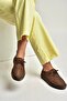 Y602170902 Brown Suede Lace-Up Casual Shoes - 3
